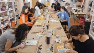 taller de cianotipia y acuarela