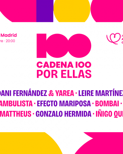 Cartel CADENA 100 POR ELLAS 2025
