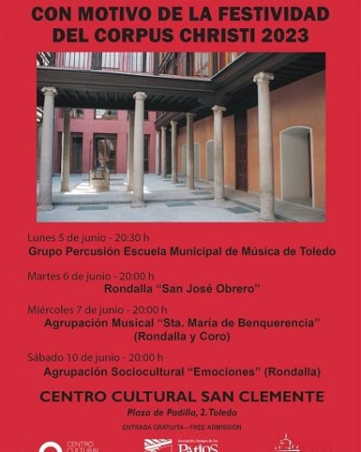 Cartel Corpus Centro Cultural San Clemente 2023