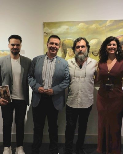 Foto de familia durante la presentación del Catálogo Serzo vs Palencia
