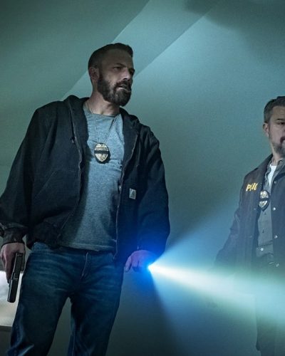 THE RIP. (L to R) Ben Affleck as Detective Sergeant J.D. Byrne and Matt Damon as Lieutenant Dane Dumars in The Rip. Cr. Claire Folger/Netflix © 2025.